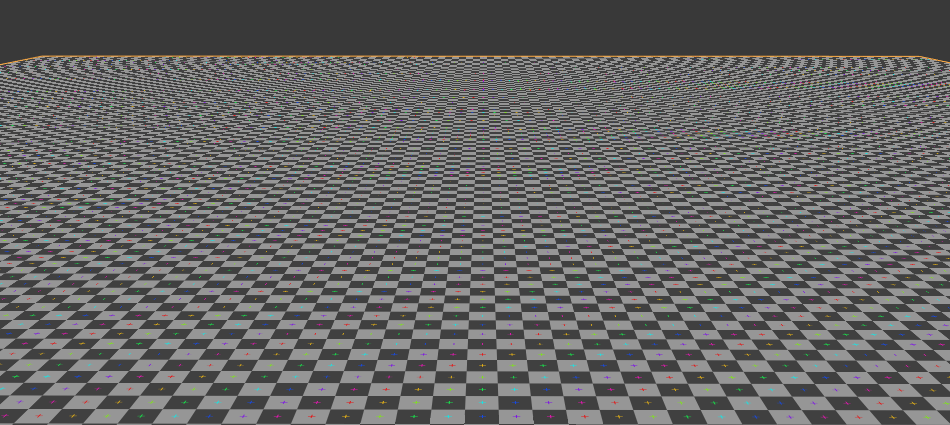 A checkerboard floor exhibiting aliasing artifacts. Image by BillyBob CornCob