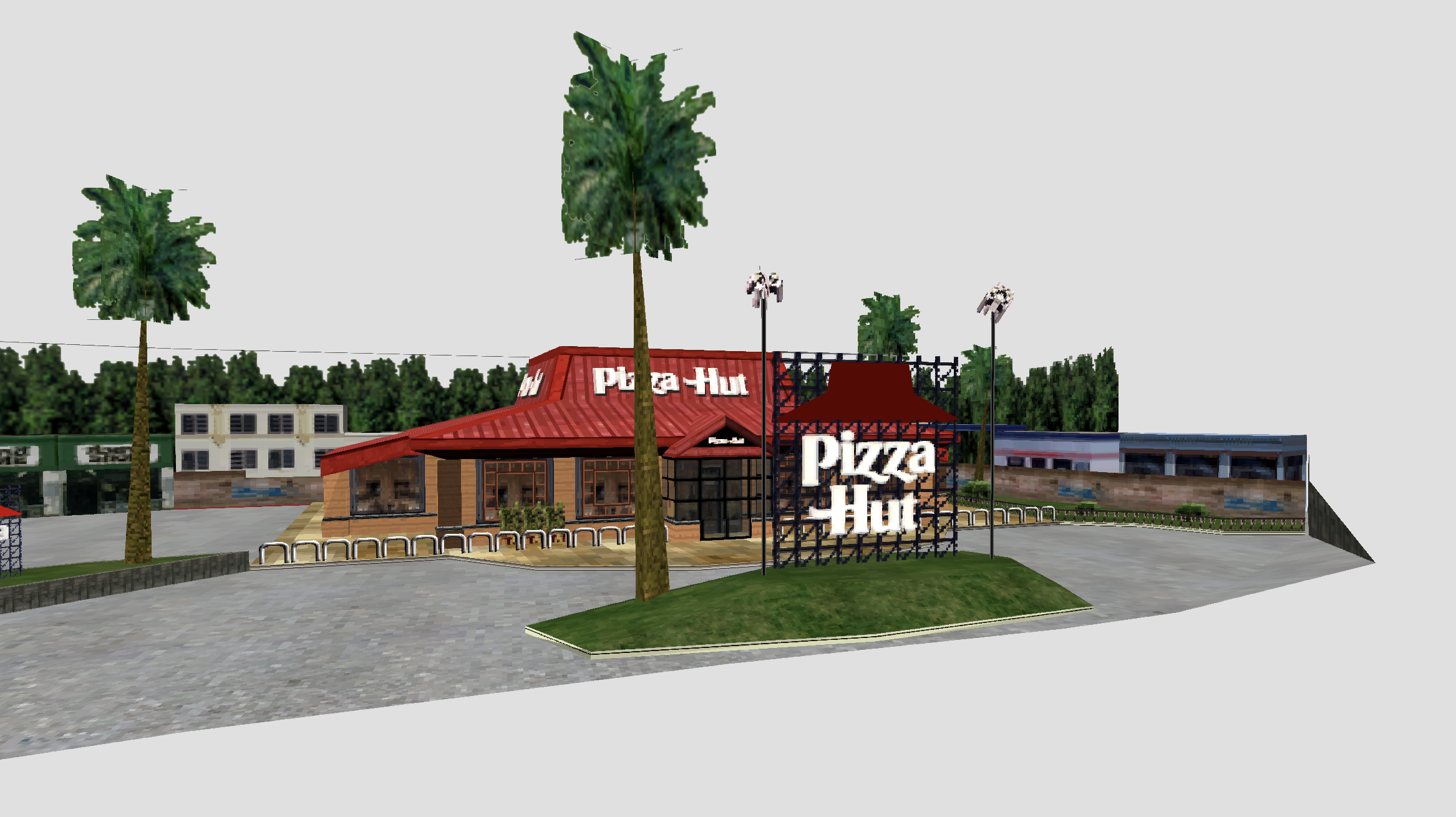Pizza Hut model from poldc2_stream.all, and a screenshot from Original Mode